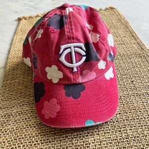 47 Brand Minnesota Twins Hat Floral Pink‎ Baseball Cap Youth Kids